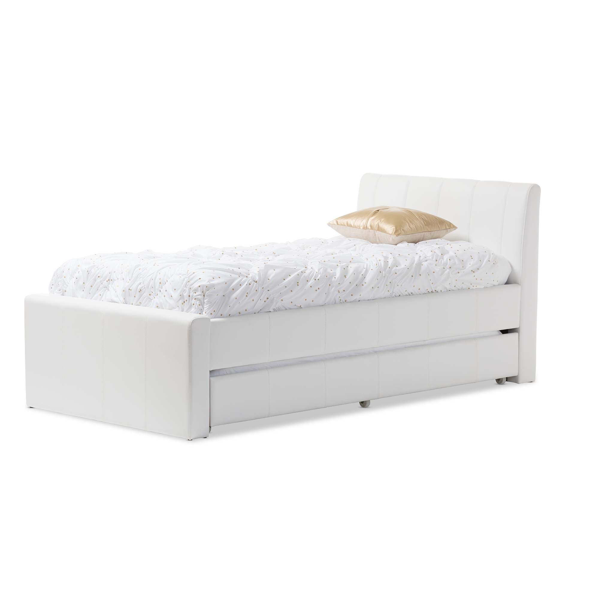 Baxton trundle deals bed